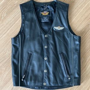 NWOT Harley Davidson 100h Anniversary Leather Vest